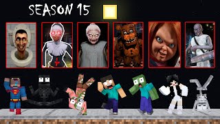 Season 15 Ghosts Team Vs Mobs Team  Minecraft Animation [upl. by Rainie]