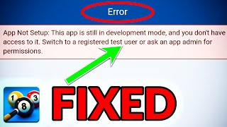 How To Fix Facebook Login Error In 8 Ball Pool [upl. by Sigler]