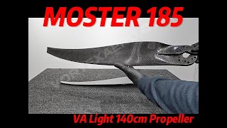 Carbon fiber paramotor propeller 140cm Vittorazi moster 185 [upl. by Ahsenyt610]