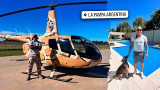 Es MILLONARIO vive en LA PAMPA amp creó la BASE de ENTREAMIENTO MILITAR más GRANDE de ARGENTINA 🚁 [upl. by Malloy]