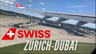 Trip Report  Zurich  Dubai  Swiss Economy Class  Airbus A330300 [upl. by Ahsikit346]