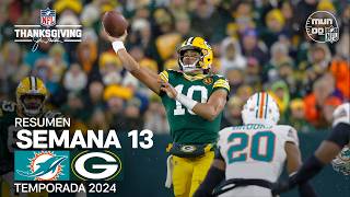 Miami Dolphins vs Green Bay Packers  Resumen NFL en español  Semana 13  NFL Highlights 2024 [upl. by Lais]