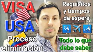 Eliminación de VISA Estados Unidos para colombianos 🇨🇴✈️🛂🇺🇲 Requisitos y tiempos de espera VISA USA [upl. by Olathe]