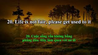 Những Câu Nói Hay Về Cuộc Sống  Tiếng Anh Song Ngữ [upl. by Hubbard]