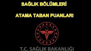 ÖNLİSANS SAĞLIK BÖLÜMLERİ ATAMA PUANLARI 1 [upl. by Randi]