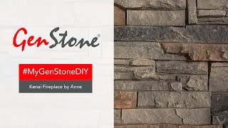 MyGenStoneDIY  Kenai Fireplace by Anne  Faux Stone Home Improvement Project [upl. by Ahaelam550]