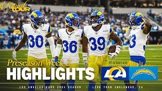 Highlights Rams Top Plays vs Chargers Preseason Week 2  Stetson Bennett to JJ Laap 47Yard TD [upl. by Ehttam]