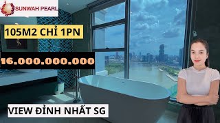 CHỦ NHÀ CHỊU CHƠI ĐẬP 2PN 105M2 CHỈ LÀM 1PN VIEW KHÉT NHẤT TẠI SUNWAH PEARL BÁN 16 TỶ [upl. by Steinman495]