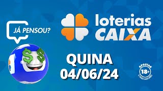 Resultado da Quina  Concurso nº 6457  04062024 [upl. by Naam803]