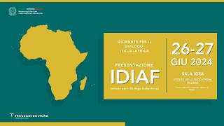 Giornate per il dialogo ItaliaAfrica [upl. by Ruamaj]