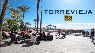 4K Torrevieja Costa Blanca⎮Beautiful Sunny Friday Morning Walking Tour Heading to the Promenade🇪🇸 [upl. by Sadnak]