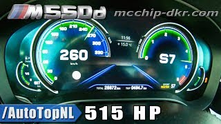 515HP BMW M550d G30 McChip 0260kmh ACCELERATION amp TOP SPEED by AutoTopNL [upl. by Vipul23]