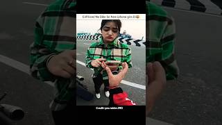 Girlfriend ne iphone gira ke prank kar diyashourts motovlog viralvideo trending [upl. by Pittman]