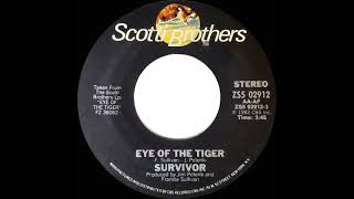 1982 HITS ARCHIVE Eye Of The Tiger  Survivor a 1 recordstereo 45 single version [upl. by Ytsim749]