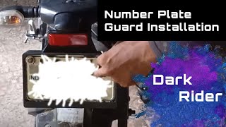 How to Install Number Plate FrameHolder Any Motorcycle  Universal Number Plate CoverGuard DIY [upl. by Demp334]