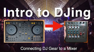 Setting Up a DJ Controller with a Mixer [upl. by Sammer495]