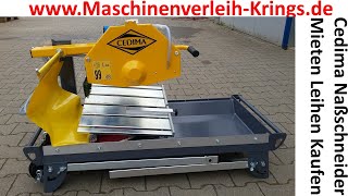 Tischsäge Cedima CTS 56 Steintrennmaschine Naßschneider Schneidetisch Trennschneider Fliesenschneide [upl. by Ahsinet]