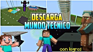 🔥 DESCARGA este INCREÍBLE MUNDO TECNICO para MINECRAFT 12015 [upl. by Assilem]