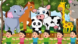 Animals Dance Song  Animals For Kids  nursery rhymes and kids song [upl. by Ashwin373]