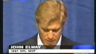 John Elway retirement announcement part 5 [upl. by Ennazzus]