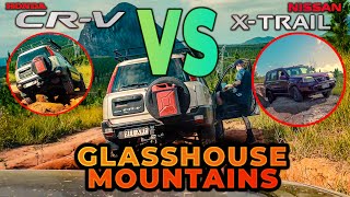 LIFTED RD1 CRV  STOCK t30 XTRAIL vs Glasshouse Mountains OFFROAD tracks [upl. by Marne166]