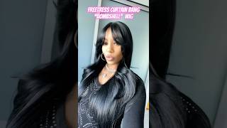 Curtain Bang Wig “Bombshell 1 syntheticwigs highqualitysyntheticwigs wigtutorial shakengohair [upl. by Widera]