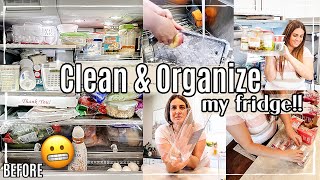 NEW CLEAN amp ORGANIZE WITH ME 2023  FRIDGE ORGANIZATION IDEAS  Organize your fridge on a budget [upl. by Yenwat756]