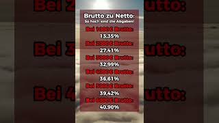 Brutto zu Netto So hoch sind die Abgaben [upl. by Manson209]