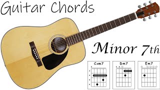 How to play GUITAR 🎸  Minor 7th CHORDS 🎵 [upl. by Einoj]