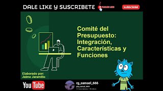 Comité del Presupuesto Integración Características y Funciones [upl. by Hayilaa]