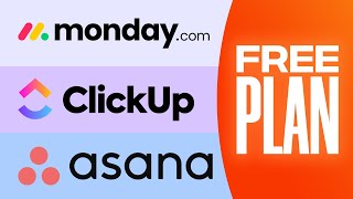 Mondaycom vs ClickUp vs Asana Free Plans  The Best Comparison [upl. by Llerat]