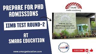 IIMB Test prep for PhD Admission in IIM Bangalore Kozhikode and others IIMBtest phdadmissions [upl. by Esyla]