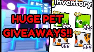 🔴LIVE PET SIMULATOR 99 EXCLUSIVE AND HUGE PET GIVEAWAYS [upl. by Wallas]