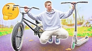 BMX vs SCOOTER Which is Harder [upl. by Novy]