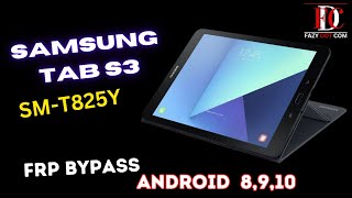 SMT825Y FRP BYPASS  Samsung Tab android 8 frp bypass without pc [upl. by Jose]