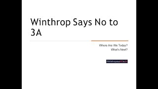 Winthrop Says no to 3a 0ctober 7 2024 [upl. by Wivina187]