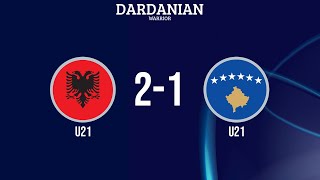 Albania U21 21 Kosovo U21  EURO U21 qualification [upl. by Cleland]