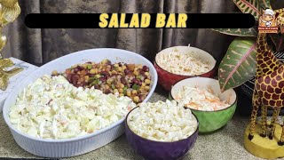 Salad Bar Restaurant Style❗6 Different Salads by desikitchenindubai [upl. by Carvey]