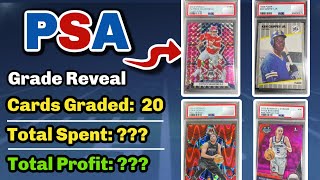 PSA Submission Reveal  20 Card Multi Sport  NBA NFL MLB WNBA [upl. by Annot]