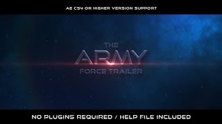 The Army Force Trailer After Effects template [upl. by Theona513]