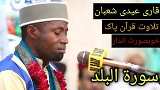 Tilawat e Quran e pak  Qari Eidi Shaban  Tilawat e Quran  suratulBalad سورۃالبلد [upl. by Imrots792]