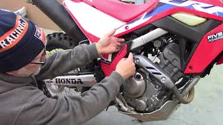 Acerbis XGrip frame guard install on CRF300L [upl. by Nared]