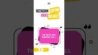 Want to stop the scroll and grab attention  Instagram Caption Hooks You Need instagram [upl. by Nerte]