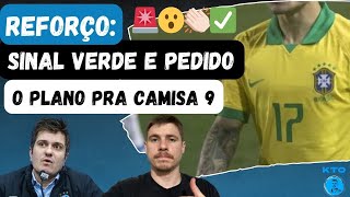 🚨SINAL VERDE por REFORÇO e uma exigência  O plano pra 9 com Braith Arezo e 1  Grêmio pra decisão [upl. by Callum373]