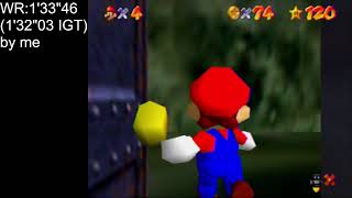 Super Mario 64  Hazy Maze Cave 100 Coins 131quot87 130quot40 IGT [upl. by Norford]