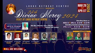 Divine Mercy Novena Day 3  31 March2024  Logos Retreat Centre [upl. by Naginnarb]