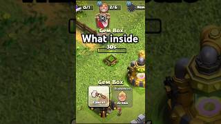 Opening gem box 30 seconds relaxing asmr clashofclans coc supercell reels shortsfeed [upl. by Zoba598]