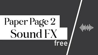 Paper Page 2 Sound Effect  Free [upl. by Llednov]