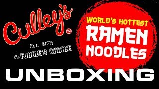 Culleys Worlds Hottest Ramen Noodles CAROLINA REAPER  Unboxing Time With The Ramen Rater [upl. by Irrabaj758]