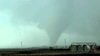 April 9th 2012 Woodward Oklahoma Tornado and Large Hail [upl. by Shamma383]